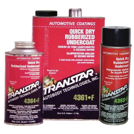 Transtar Autobody Technology Quick Dry Rubberized Undercoat, Gallon 4361-F